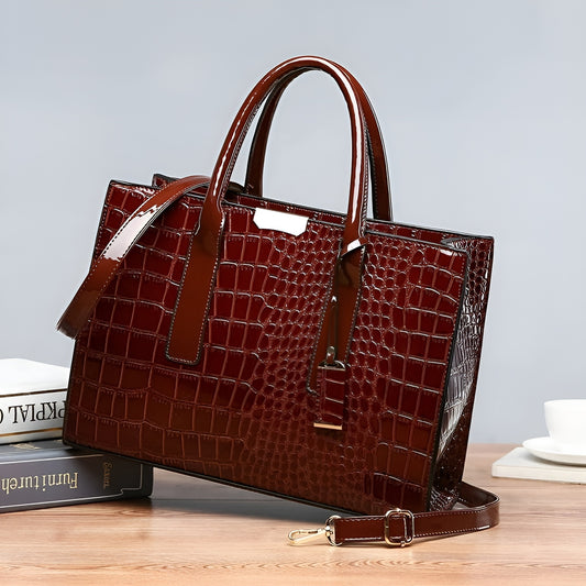 Crocodile Pattern Luxury Bag