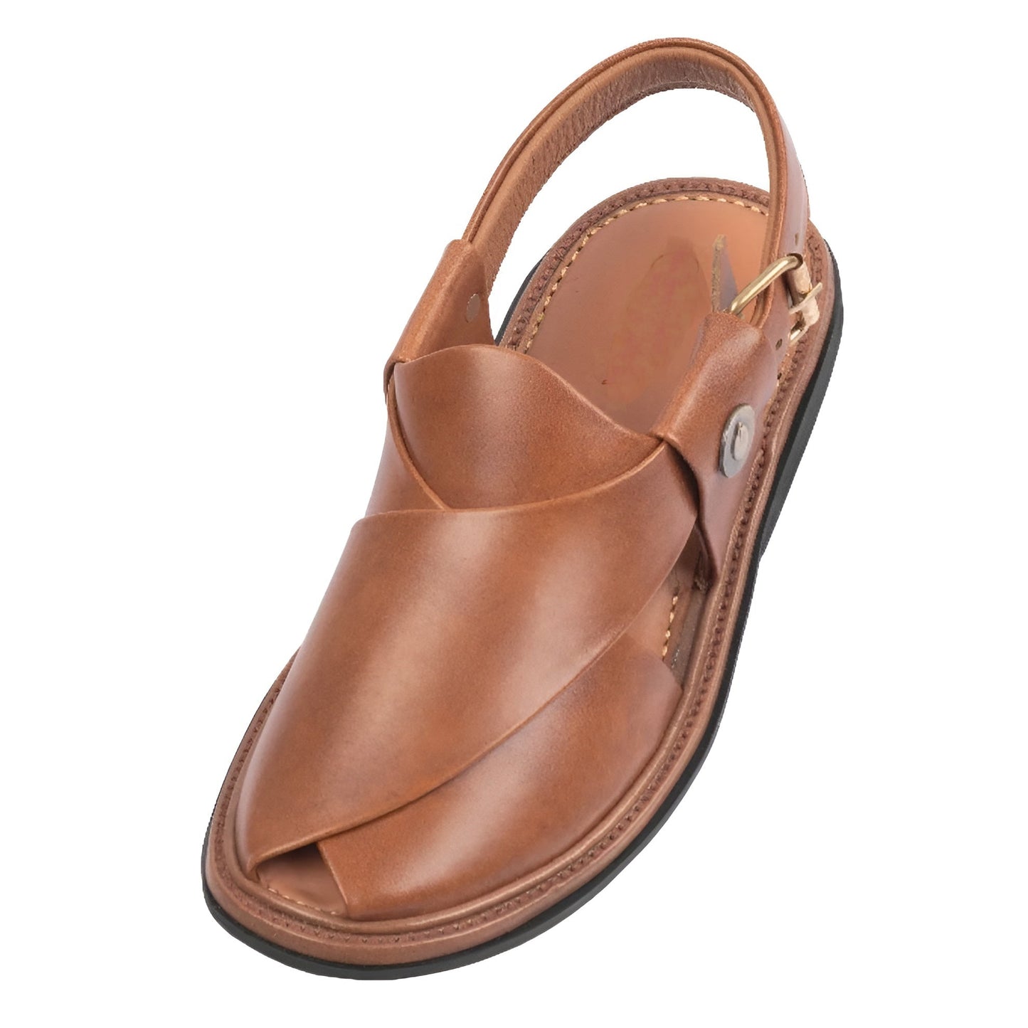 Round Shape Brown Chappal