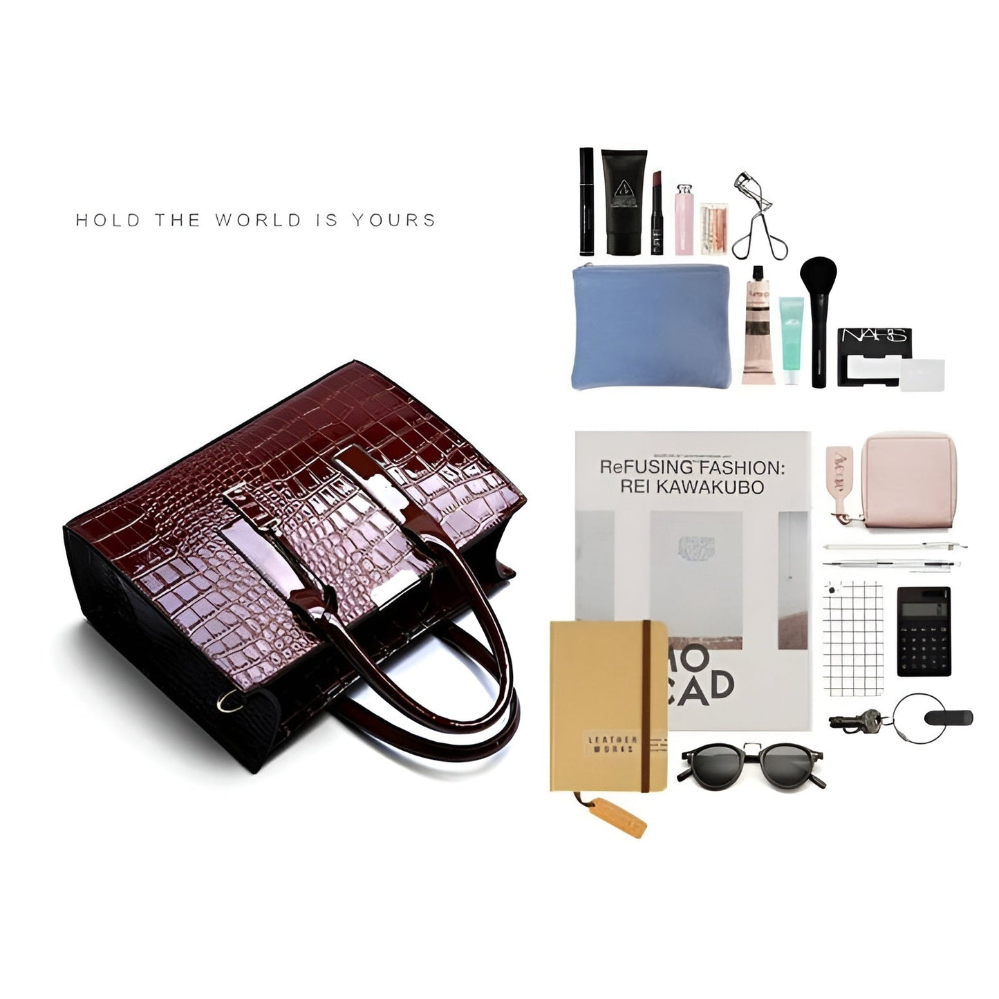 Crocodile Pattern Luxury Bag